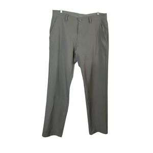 Free Fly Mens Grey Lightweight Performance Bamboo Pants 5 Pocket 34x32